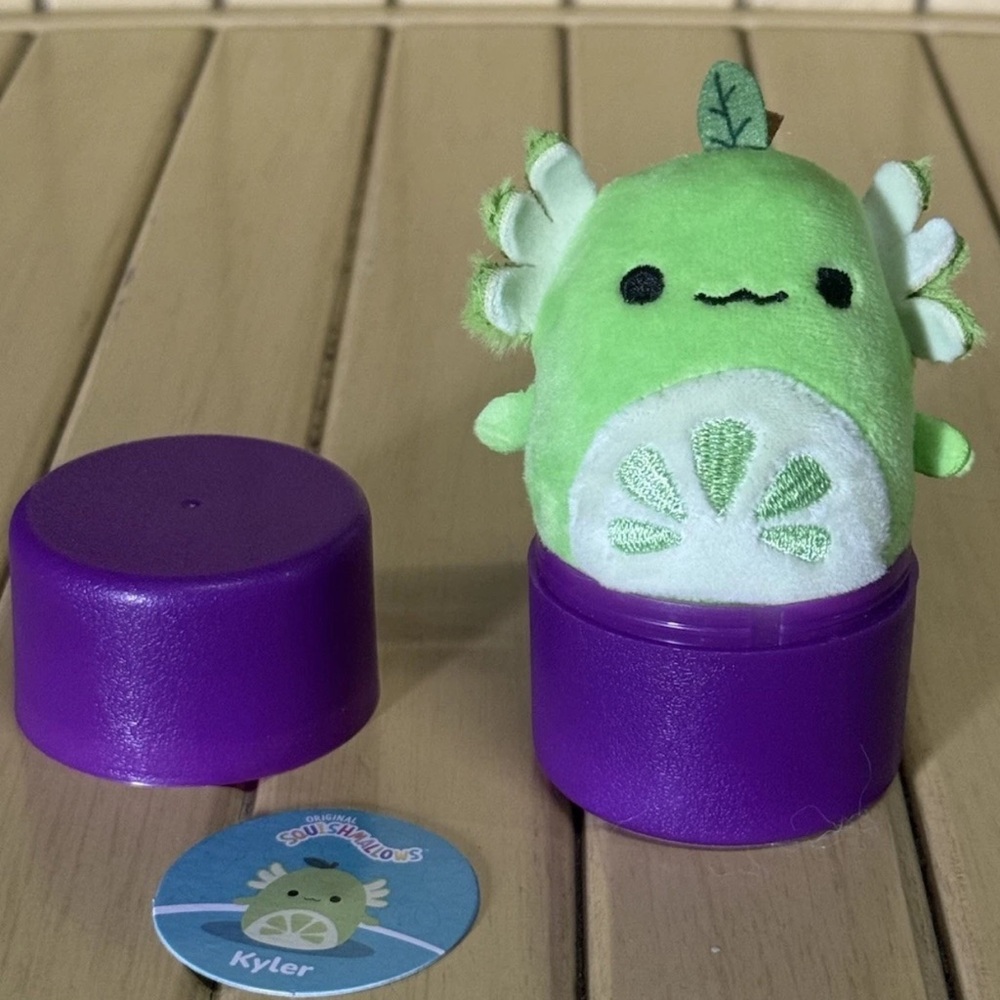 NEW Squishmallows Kyler the Lime Green Axolotl 2.5” Inch Micro Micromallows